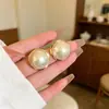Brincos Populares Galvanizados para Mulheres, Moda de Luxo Leve, Elegantes de Alta Qualidade com Pérola em Forma de Gota, Brincos de Tarraxa Estilo Francês