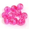 Acrílico Transparente Manchas de Salpicaduras de Tinta Graffiti Cuentas Sueltas Cuentas Redondas Pendientes Pulseras Accesorios para Joyería DIY Venta al por mayor
