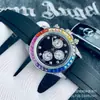 Relógio de pulso masculino Rainbow Di automático mecânico de aço 2813,7750 Explosões AliExpress explosões de trabalho em casa