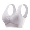 Sutiã push-up de renda nas costas sem costura com suporte para os seios tamanho plus size, sutiã sem fio com bojo fixo, colete feminino