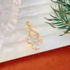 Pingente Moda Transfronteiriça Alto Padrão Borboleta Colorida Pingente Cobre Banhado a Ouro Real Microincrustado Zircônia Acessórios para Joias DIY para Mulheres
