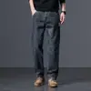 Moda Masculina Fengshe / Lançamento Outono-Inverno 2026 Jeans Reto Vintage Novo para Homens, Calças Longas Soltas e Versáteis