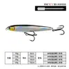 Isca artificial, pencil de afundar, arremesso longo, wobbler, segunda geração, vibratória, de afundar, isca artificial, para perca, peixe mandarim e robalo