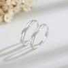 Anillo de Pareja Mobius Foot Plata 999 Moda para Hombre y Mujer Anillo Estilo Joker Anillo Qixi Ins Anillo Escarchado
