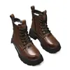 Botas Martin de suela gruesa para mujer, estilo británico, nueva colección de invierno 2026, botas de nieve forradas de felpa y engrosadas, botines de suela blanda, botines cortos adelgazantes