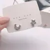 Yong Yi Adornos de Plata Pendientes de Plata de Ley s925 Pendientes Estilo Coreano para Mujer Estilo Frío Temperamento Estrellas y Lunas