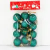 Bola de Navidad de dragón y tigre al por mayor transfronteriza 3 cm Bola colgante para decoración de árbol de Navidad bola brillante mate con purpurina Día de Año Nuevo