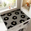 Alfombrilla para lavadora estilo persa, cubierta de tierra de diatomeas, cubierta impermeable, cubierta superior para microondas y refrigerador, cubierta a prueba de polvo