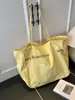 Bolso de Hombro de Nailon Dopamina para Mujer, Bolso Tote Versátil de Nicho, Bolso de Hombro de Gran Capacidad para Viajes, Bolso de Mano Casual