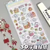 Pegatinas Divertidas 3D de Dibujos Animados Diamante de Cristal Pegatinas Decorativas Infantiles Pegatinas Lindas Pegatinas 3D en Relieve para Niñas