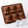 Molde para Cubitos de Hielo Mini Vaca de las Tierras Altas Transfronterizo Molde para Cubitos de Hielo de Silicona de Grado Alimenticio Molde para Cubitos de Hielo para Whisky Bebidas Frías de Verano