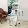 Porta-revistas, expositor de folhetos, porta-livros, armazenamento de informações, expositor de jornais de chão dobrável