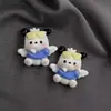 Alas de Ángel Lindas Pacha Perro Accesorios de Resina Pegamento de Crema DIY Funda de Teléfono Imán de Refrigerador Cuerda para el Cabello Materiales Hechos a Mano