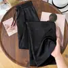 Calças de Verão Largas Plus Size Estilo Novo Primavera e Outono 2026 para Mulheres, Calças Finas de Seda de Gelo, Novas Calças Tradicionais Estilo Chinês