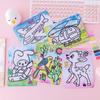 Pintura de Arena para Niños al por Mayor, Pintura de Arena de Colores Hecha a Mano DIY para Niños, Regalos de Jardín de Infancia para el Día del Niño, Dibujo Educativo de Garabatos de Dibujos Animados