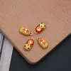 Colgante de zapato de paz de aleación estilo chino Accesorios para joyería DIY Encanto del zodíaco de dibujos animados Pulsera Accesorios de cuentas