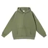 Moletom com zíper estilo americano personalizado de 350g com forro de fleece, cor sólida, manga longa, corte solto, estilo casual, personalizável com seu próprio design
