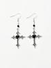 Amazon de Ultramar Original Estilo Gótico Pendientes de Corazón Rojo y Cruz Salida de Fábrica