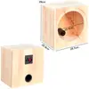 Caja Vacía de Madera Maciza 4 pulgadas 5 pulgadas 6.5 pulgadas 8 pulgadas Caja Vacía para Altavoz Caja de Estantería de Madera de Dos Vías Altavoz de Laberinto de Rango Completo