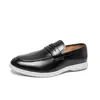 Mocasines de resorte transfronterizos, zapatos de vestir casual formales de moda, zapatos de cuero de talla grande, zapatos sencillos de oficina para hombre