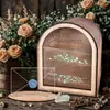 Caja de regalo de tarjeta de felicitación de madera nueva más vendida transfronteriza, suministros de boda, caja de tarjetas de presentación calada, caja de registro, caja de regalo de boda de madera