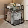Prateleira Móvel para Mochilas Escolares no Atacado, Cesta de Armazenamento sob a Mesa, Armazenamento Doméstico, Armazenamento de Mesa, Carrinho com Rodas, Armazenamento de Estante