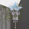 Cadeia de Cabelo Trançada Borboleta Pérola Super Fada Infantil Grampo de Cabelo Adorno de Cabeça Menina Franja Trança Grampo de Cabelo Menina Princesa Acessórios de Cabelo