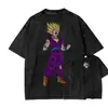 Estilo Lavável TransfronteiriçoAnime Dragon Ball Cosplay Camiseta Lavável Manga Curta Top Casual Esportivo Fitness