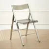 Silla Transparente Nórdica, Silla de Comedor de Lujo Ligero, Mesa de Comedor de Alta Gama de Moda para Uso Doméstico, Silla Plegable de Plástico Minimalista de Diseñador Vintage