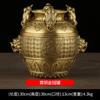 Decoração de jarra de cabeça de leão sapo dourado de latão, pote de dinheiro, cofrinho, jarra quadrada de fortuna, tigela de tesouro sapo dourado, decoração por atacado