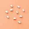 Plata s925 plata lisa cuentas de arroz cortadas cuentas de oliva cuentas de plata cuentas sueltas venta al por mayor material para accesorios de pulsera de plata rota