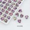 Dongzhou 6mm Diamante de Amor Fundo Pontiagudo Fofo Mini Coração de Pêssego Diamante de Unha Amor Doce Jóia de Arte para Unhas K9 de Alta Qualidade