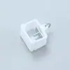 Suporte para acessório de cortina, tampão de extremidade de trilho, clipe interno de aço inoxidável, cabeça de travamento superior para acessório de trilho elétrico