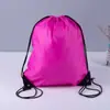 Bolsas de Poliéster com Cordão em Estoque Mochilas com Cordão Coloridas Personalizadas Sacolas de Poliéster com Cordão Vazias