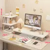 Bandeja para Teclado de Escritorio Base Elevadora de Monitor Soporte para Escritorio de Oficina Estante de Almacenamiento Elevador para Computadora de Escritorio