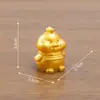 Artesanías Chen Jun: Figuritas de Animales del Zodiaco de Resina Dorada - Rata, Buey, Tigre, Conejo, Dragón, Serpiente, Caballo, Oveja, Mono, Gallo, Perro, Cerdo
