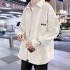 Nueva camisa de gofre popular de primavera y otoño, marca de moda, camisa informal holgada de talla grande que combina con todo, ropa ligera de estilo lujoso para hombre