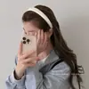 Diadema de Satín de Color Sólido Estilo Coreano para Mujer 2025 Nueva Banda para el Cabello para Lavarse la Cara Pasador de Cabello Alto Accesorio de Cabello de Moda