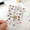 Popular Era Grupo Juvenil Soporte Pegatinas para Uñas Personaje de Perro Relieve Tridimensional Planificador de Conciertos Decoración de Tableta