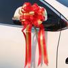 Flor para Carro de Casamento Laço Fita Guirlanda Dote Corrimão de Escada Cesto de Flores Caixa de Presente Fita de Dote