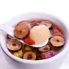 Chá de Lóngan, Tâmaras Vermelhas e Goji Berry; Combinação de Chá de Rosa, Crisântemo e Crisântemo Hua; Chá Cinco Tesouros de Lóngan; Chá Quatro Estações para Mulheres Atacado