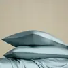 Fundas de almohada de color liso Lyocell Tencel Clase A para uso doméstico, Juego de par doble 48X74, Funda de almohada de seda para verano