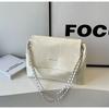 Bolso de mano retro de gran capacidad para mujer, moderno y popular, estilo europeo y americano, bandolera con cadena sencilla, 2024