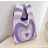 Bolso Tote Nuevo de Moda con Lindo Diseño de Animal, Bolso de Mano Versátil para Mujer, Estilo Coreano y Japonés, Bolso de Punto para Exteriores para Damas
