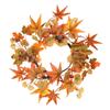 Hongyu Ação de Graças Simulação Maple Leaf Iron Circle Wreath Simulação Acorn Red Fruit Door Pendant Maple Leaf Amazon