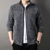 Pronta entrega Comércio exterior AliExpress Outono/Inverno Novo Suéter Casual Masculino Gola Alta Malha Jaqueta Masculina Tendência