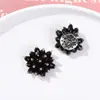 Corea del Sur con temperamento simple flores de cristal diy horquilla tejida a mano con cuentas accesorios para el cabello pendientes material al por mayor