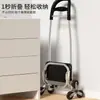 Carrinho de compras leve para idosos, carrinho de compras de grande capacidade, carrinho pequeno, sacola de tecido doméstica, carrinho dobrável portátil, fabricante