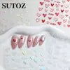 Adesivos de Nail Art Transfronteiriços Novos 2025 Série Dia dos Namorados Coração Estampa de Lábio Adesivos Adesivos Personalizados para Unhas Unha