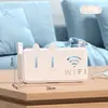 Caja de almacenamiento de router montada en la pared, soporte de router sin perforaciones, caja de almacenamiento para decodificador, caja de almacenamiento WIFI montada en la pared